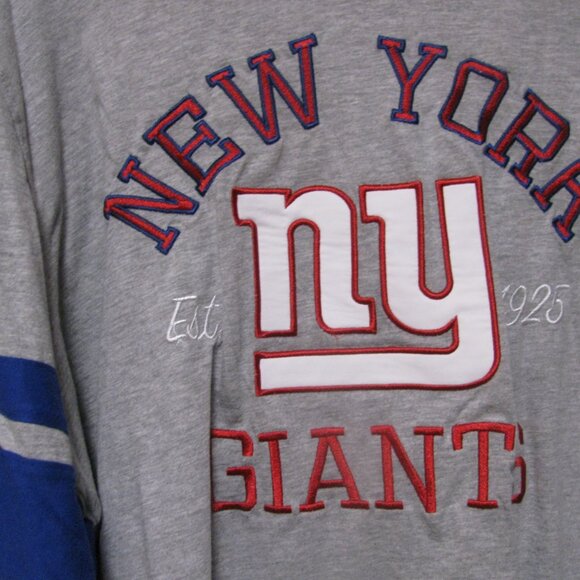 NEW YORK NY  GIANTS NFL EMBROIDERED LONG SLEEVE SHIRT SIZE XL NWOT????? GORGEOUS - Picture 2 of 8